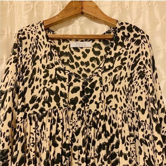 Auguste Heavenly Creatures Mini Dress Boho Cheetah animal print - Picture 3 of 15